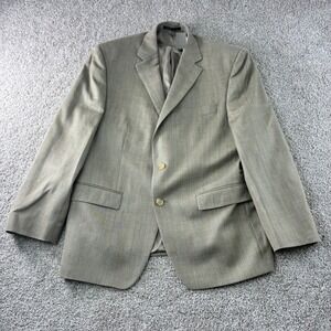 Lauren Ralph Lauren Mens 42S‎ Beige Silk Wool Herringbone Blazer Sport Coat